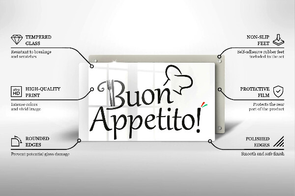 Chopping board The inscription Buon Appetito!