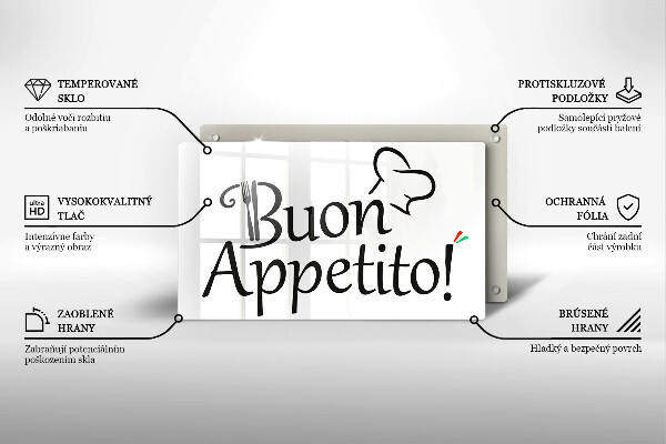 Chopping board The inscription Buon Appetito!