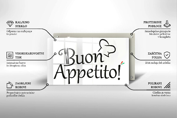 Chopping board The inscription Buon Appetito!