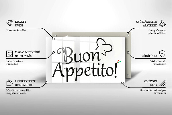 Chopping board The inscription Buon Appetito!