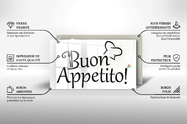 Chopping board The inscription Buon Appetito!
