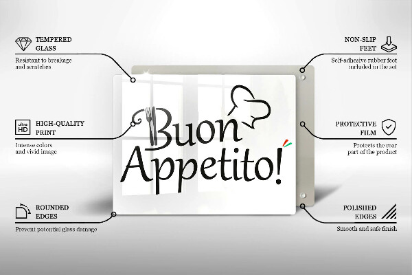 Chopping board The inscription Buon Appetito!
