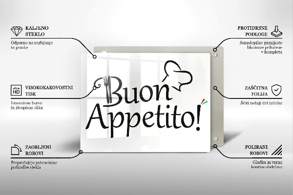 Chopping board The inscription Buon Appetito!