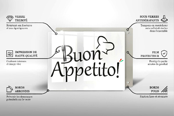 Chopping board The inscription Buon Appetito!