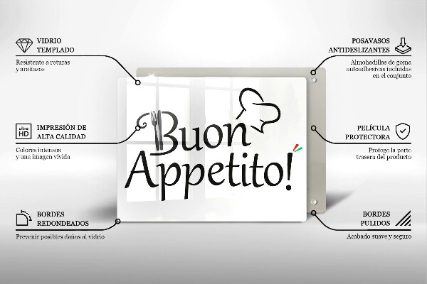 Chopping board The inscription Buon Appetito!