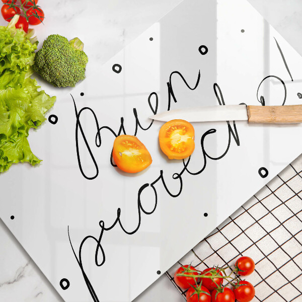 Chopping board The inscription Buen Provecho!