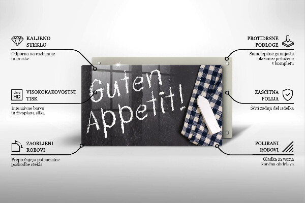 Chopping board The inscription GUTEN APPETIT!