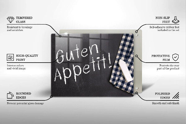 Chopping board The inscription GUTEN APPETIT!