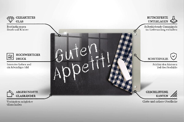 Chopping board The inscription GUTEN APPETIT!