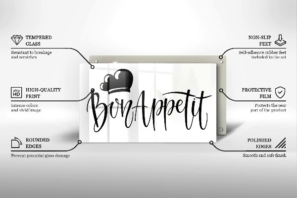 Chopping board The inscription Bon Appetit