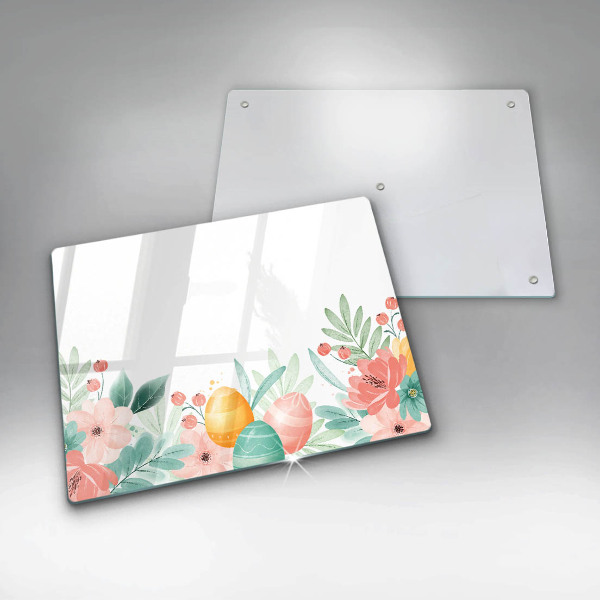 Chopping board Easter eggs