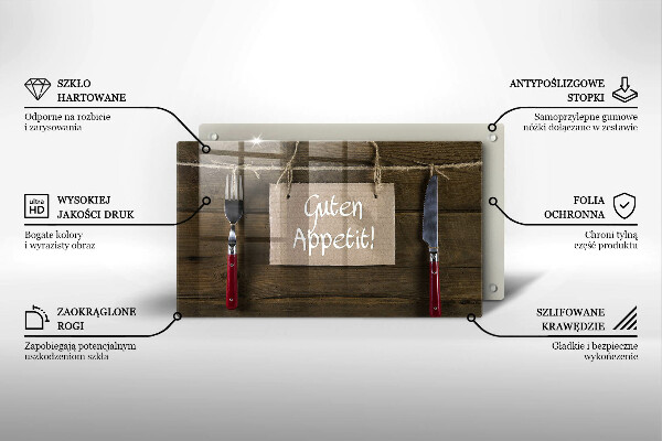 Chopping board GUTEN APETIT inscription boards