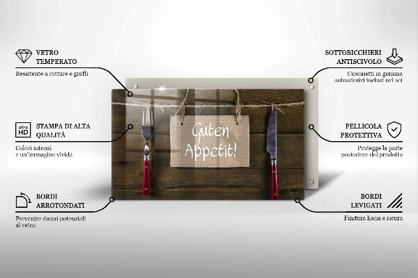 Chopping board GUTEN APETIT inscription boards