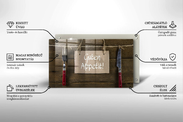 Chopping board GUTEN APETIT inscription boards