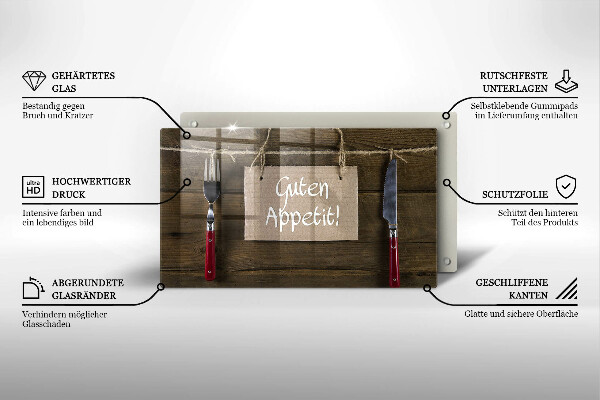 Chopping board GUTEN APETIT inscription boards