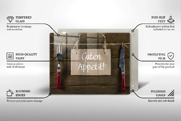 Chopping board GUTEN APETIT inscription boards