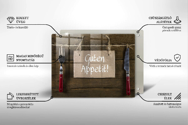 Chopping board GUTEN APETIT inscription boards