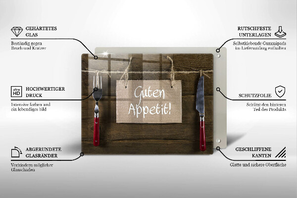 Chopping board GUTEN APETIT inscription boards