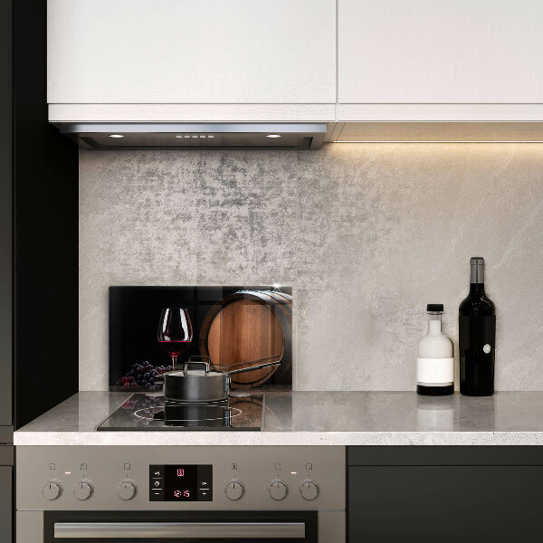 Chopping board A barrel of wine glass