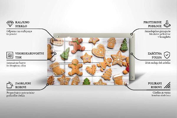 Chopping board Christmas gingerbread