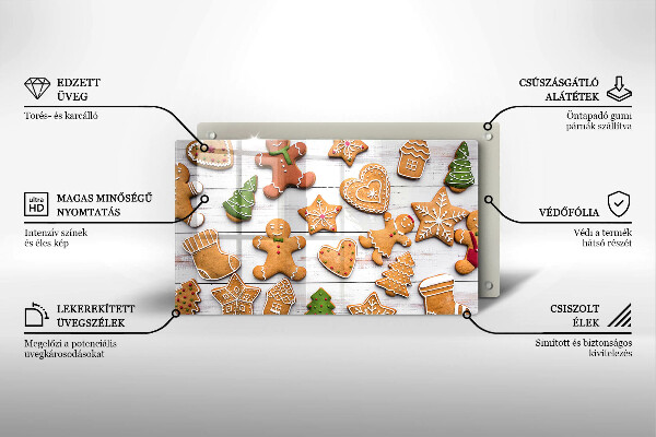 Chopping board Christmas gingerbread