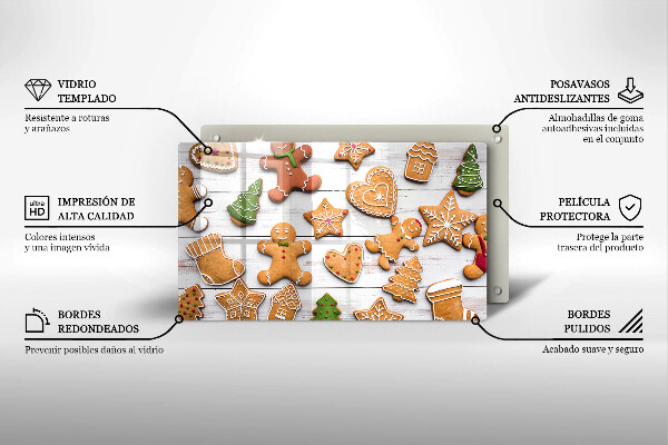 Chopping board Christmas gingerbread