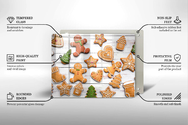 Chopping board Christmas gingerbread