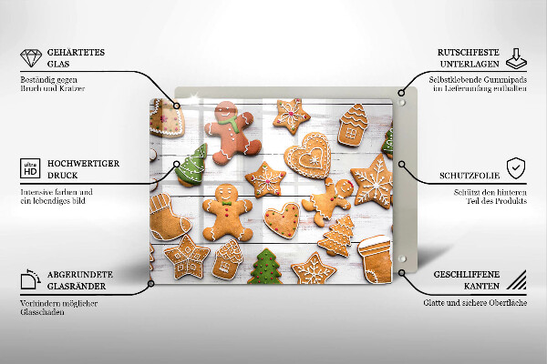 Chopping board Christmas gingerbread