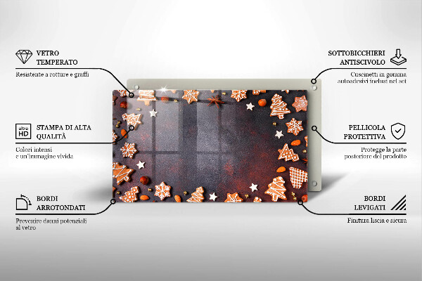 Chopping board Gingerbread Christmas