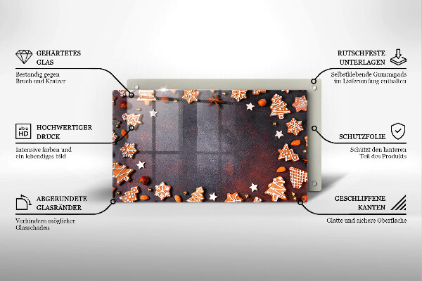 Chopping board Gingerbread Christmas
