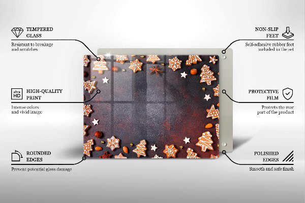 Chopping board Gingerbread Christmas