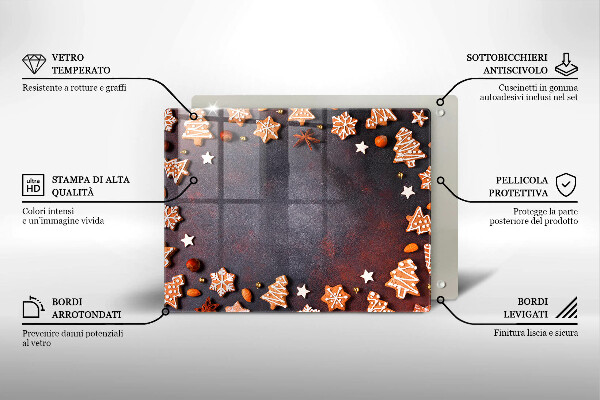 Chopping board Gingerbread Christmas