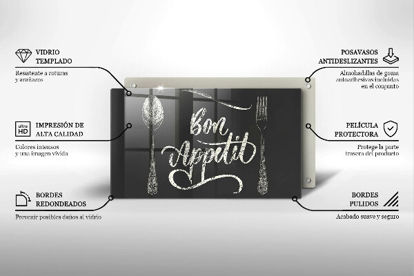 Chopping board The inscription Bon Appetit