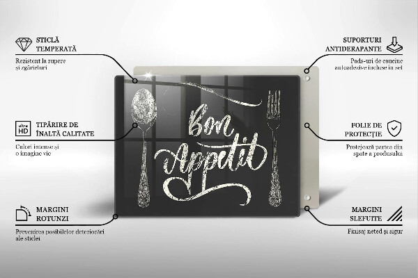 Chopping board The inscription Bon Appetit