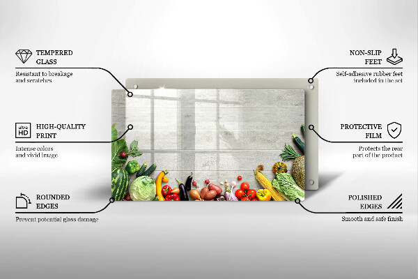 Chopping board Vegetables on the boards