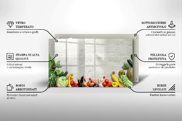 Chopping board Vegetables on the boards
