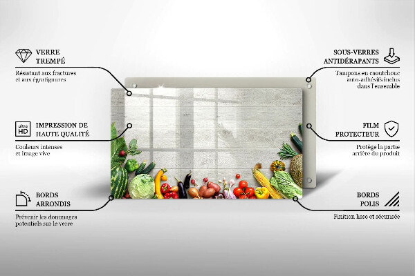 Chopping board Vegetables on the boards