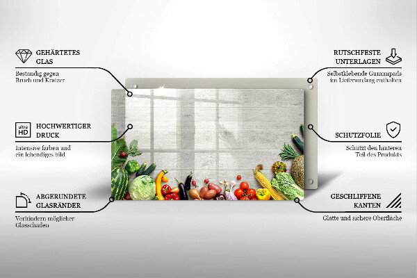 Chopping board Vegetables on the boards
