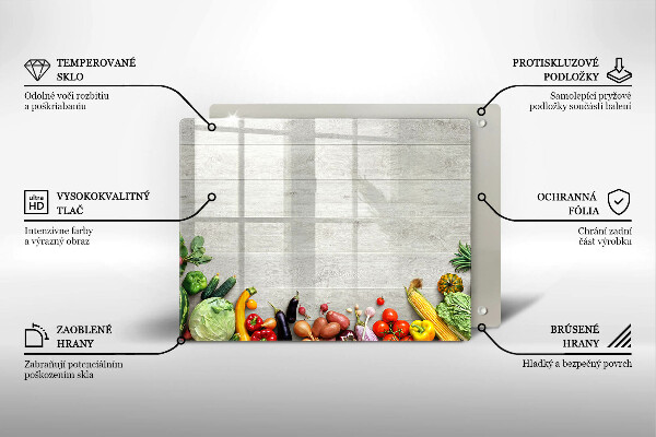 Chopping board Vegetables on the boards
