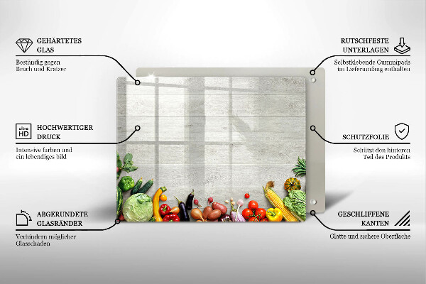 Chopping board Vegetables on the boards