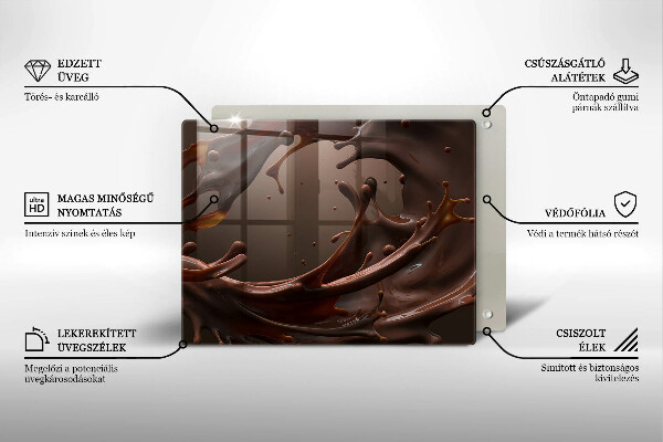 Chopping board Liquid chocolate