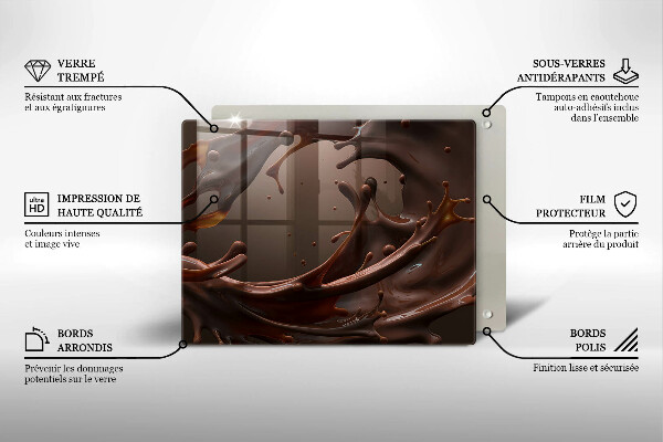 Chopping board Liquid chocolate