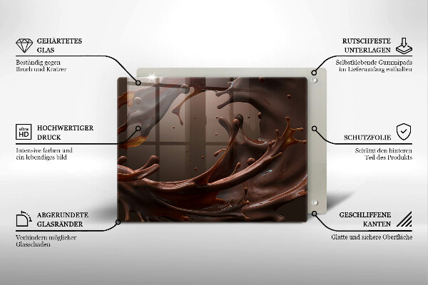 Chopping board Liquid chocolate