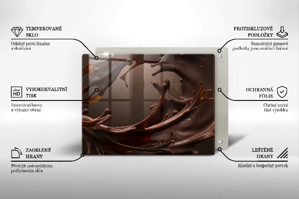 Chopping board Liquid chocolate