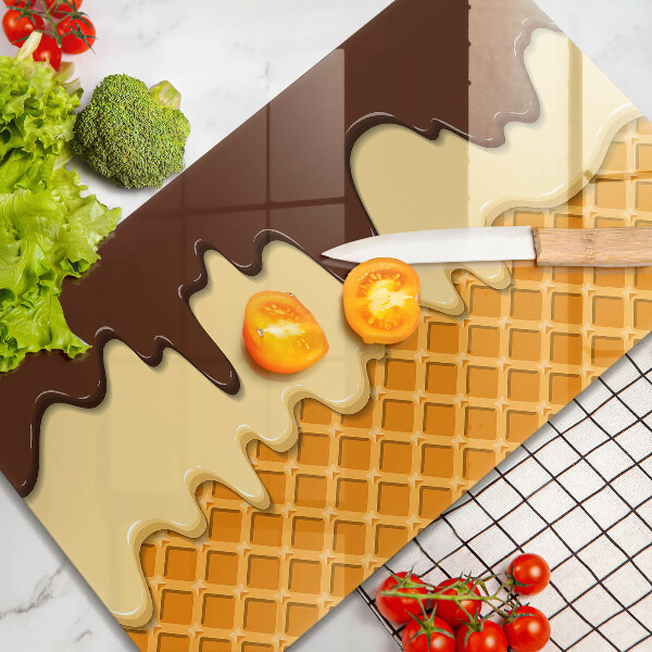 Chopping board Illustration of ice cream
