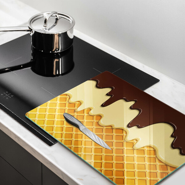 Chopping board Illustration of ice cream