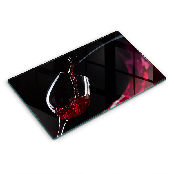 Chopping board Red wine glass