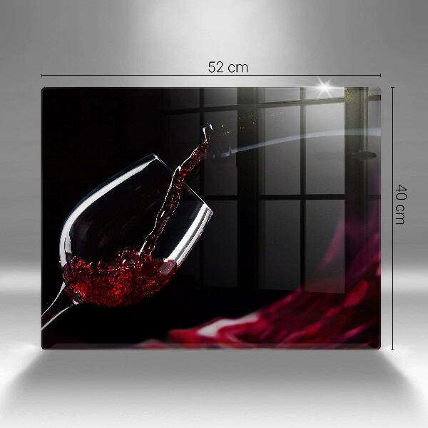Chopping board Red wine glass