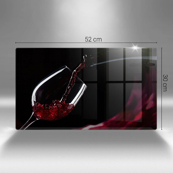 Chopping board Red wine glass