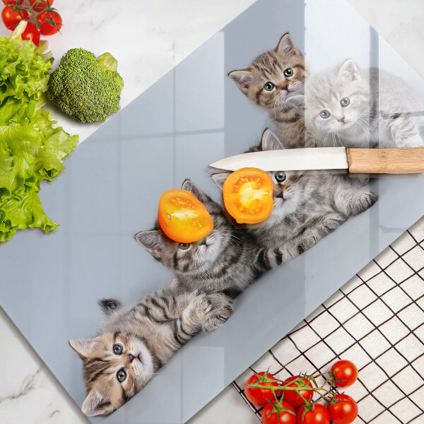 Chopping board Sweet small cats